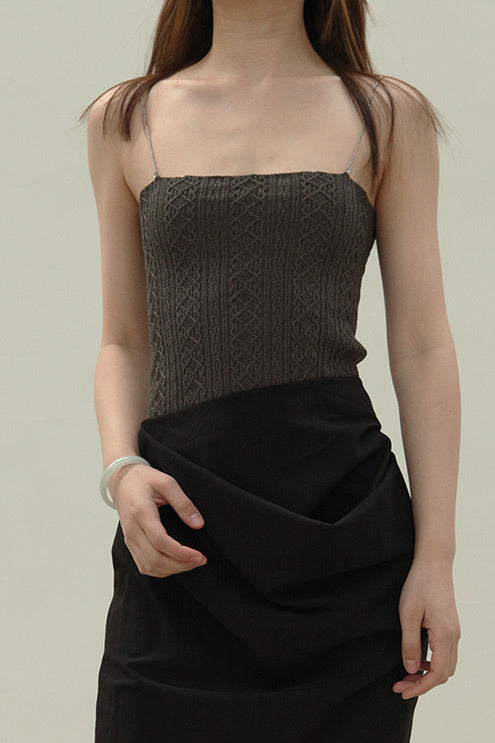 SWAYING/KNIT Silk Chain Camisole SW211SZ58 PS13